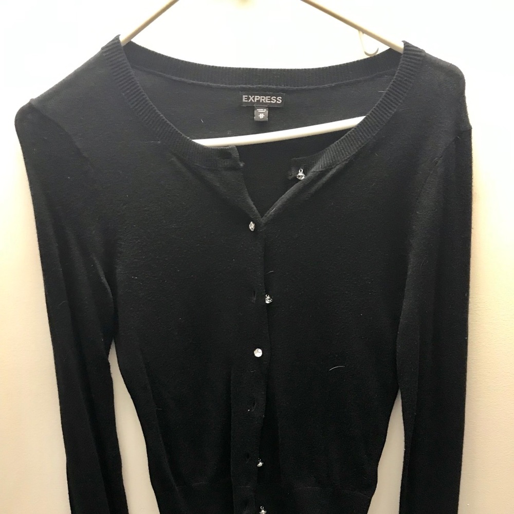 Express Long Sleeved Black Sweater